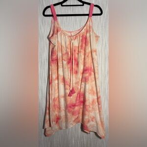 Lilac & London Pink and Orange Women's Pajama Dress